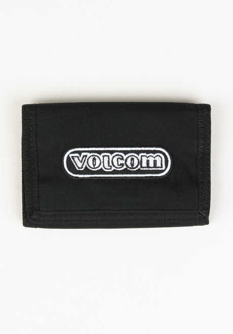 Volcom Ninetyfive Trifold Portemonnaie black – Vorderansicht