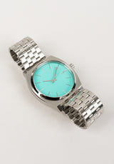 Nixon The Time Teller Uhr silver-turquoise – Detailansicht 1