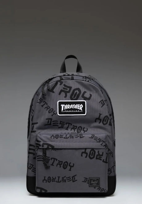 Herschel Classic X-Large Thrasher Rucksack asphalt/black destroy – Vorderansicht