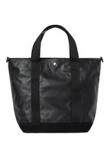 Carhartt WIP Leather Canvas Tote Tasche black – Rückenansicht