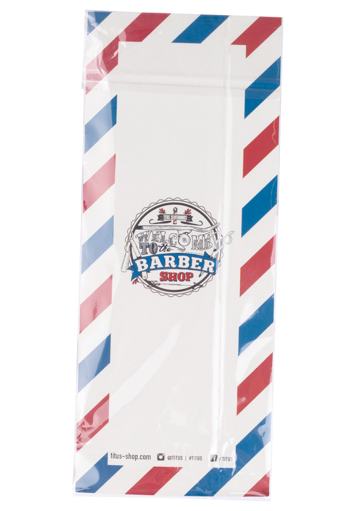 Welcome to the Barbershop black-gold Rueckenansicht