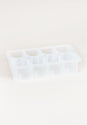 C Logo Ice Cube Tray clear Vorderansicht