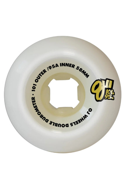 OJ Wheels Double Duro Mini Combo 101A/95A Rolle white – Rückenansicht