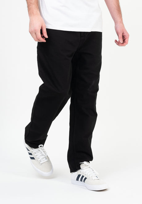 Carhartt WIP Flint Pant Chino- / Stoffhose black-garmentdyed – Ansicht 2