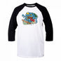 3/4 Raglan Skatecreep grey mel black Vorderansicht