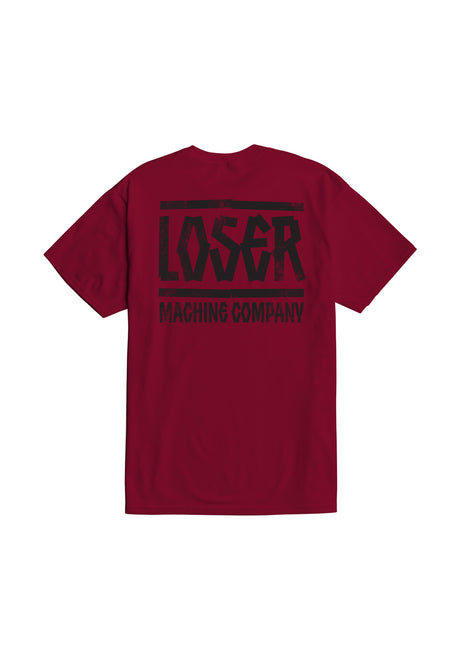 Loser-Machine Inside Out T-Shirt burgundy – Rückenansicht
