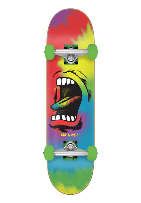 Santa-Cruz Screaming Big Mouth Full Komplettboard tie-dye – Vorderansicht