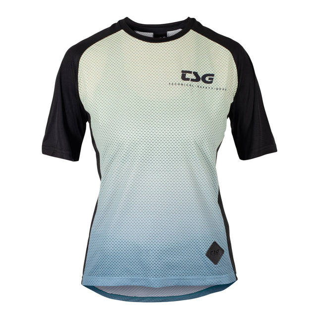 Seen Jersey Women blue-matcha gradient Vorderansicht