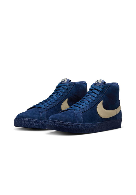 Nike SB Zoom Blazer Mid Schuhe Jungs coastalblue-paleyellow-coastalblue – Rückenansicht