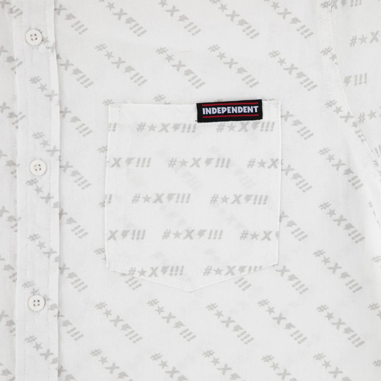 Exclamation Party Top white Closeup1