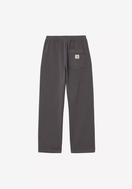 Carhartt WIP Floyde Pant Chino- / Stoffhose graphitegarmentdyed – Rückenansicht