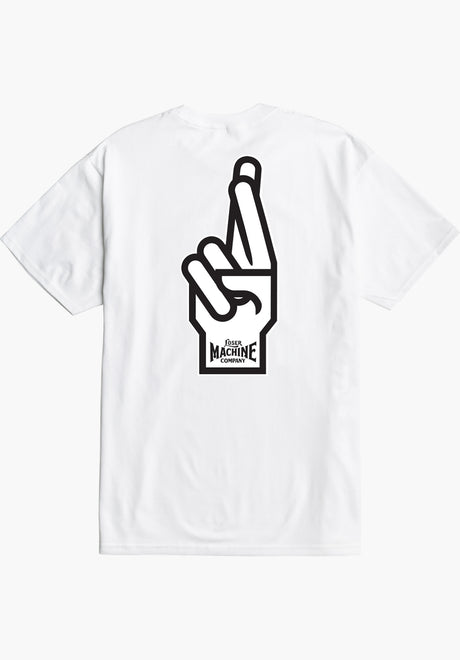 Loser-Machine Good Fingers T-Shirt white – Rückenansicht