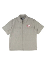 Garage Printed Oxford black-grey Vorderansicht