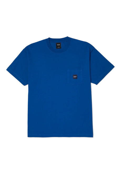 HUF Set Box Logo Pocket T-Shirt cobaltblue – Vorderansicht