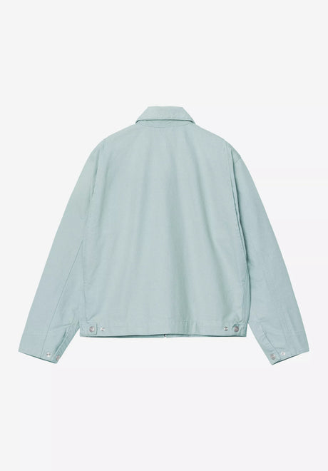 Carhartt WIP W' OG Detroit Übergangsjacke tourmaline-tourmalinestonecanvas – Rückenansicht