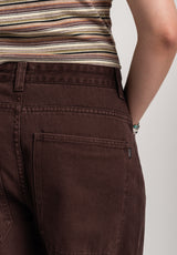 Alby-Baggy darkbrownwashed Oberansicht