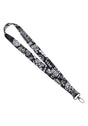 Lanyard Key Chain black-white Vorderansicht