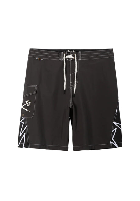 Dark Seas Time Warp Boardshort black – Vorderansicht