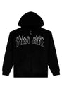 Flame Emroidered black Vorderansicht