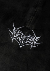 Grain Embroidered Velour Zip black Rueckenansicht