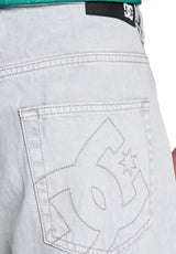 Baggy Denim Short wilddove Closeup1