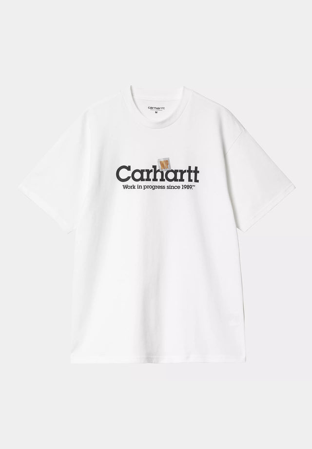 Label Script white Vorderansicht