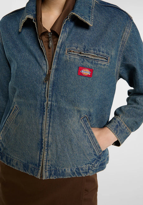 Dickies Denim Painter Übergangsjacke khakitintedblue – Detailansicht 1