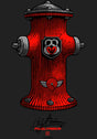 Andy Anderson Hydrant Sticker clear Vorderansicht