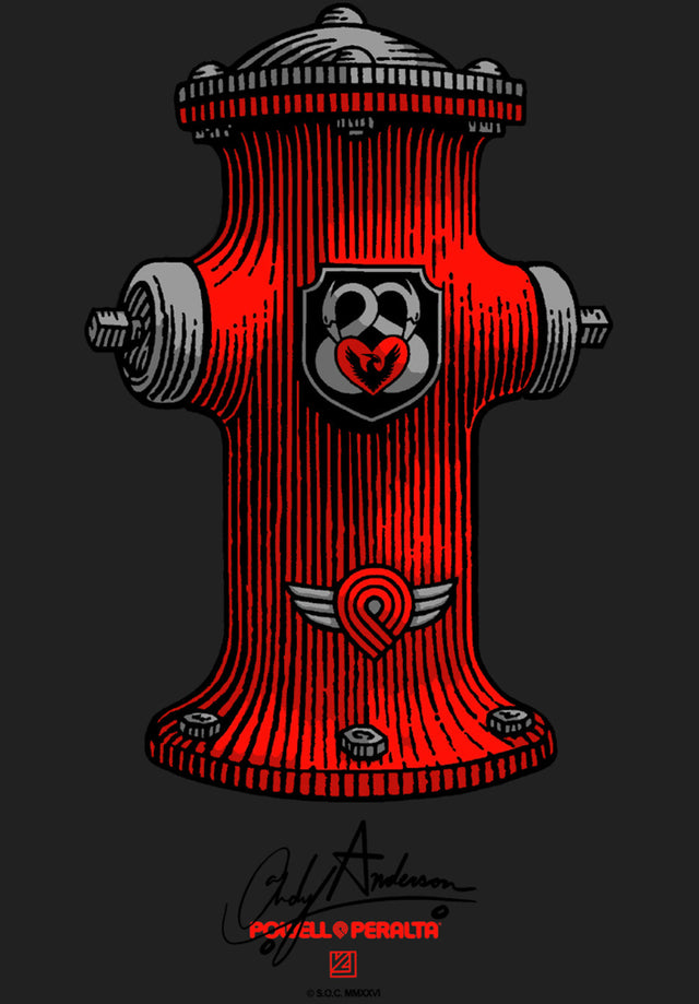 Andy Anderson Hydrant Sticker clear Vorderansicht