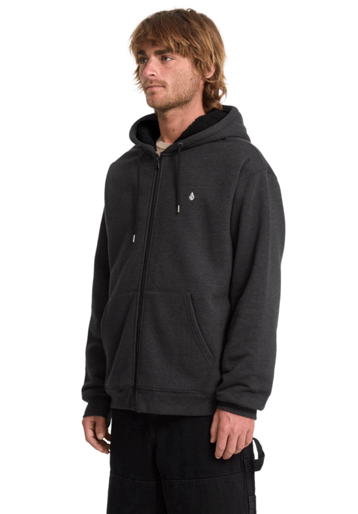 Single Stone Lined Zip heatherblack Oberansicht