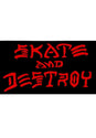 Thrash & Destroy 5 Sticker black Vorderansicht
