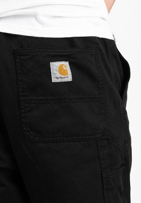 Carhartt WIP Flint Pant Chino- / Stoffhose black-garmentdyed – Ansicht 5