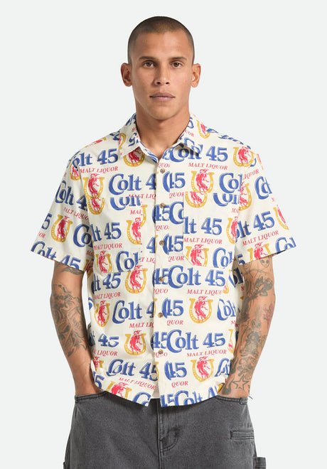 Brixton x Colt 45 Hemd-Kurzarm multi – Vorderansicht