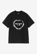W' Spray Heart black Vorderansicht