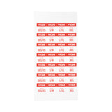 Helmet Rental Sticker Set red Vorderansicht