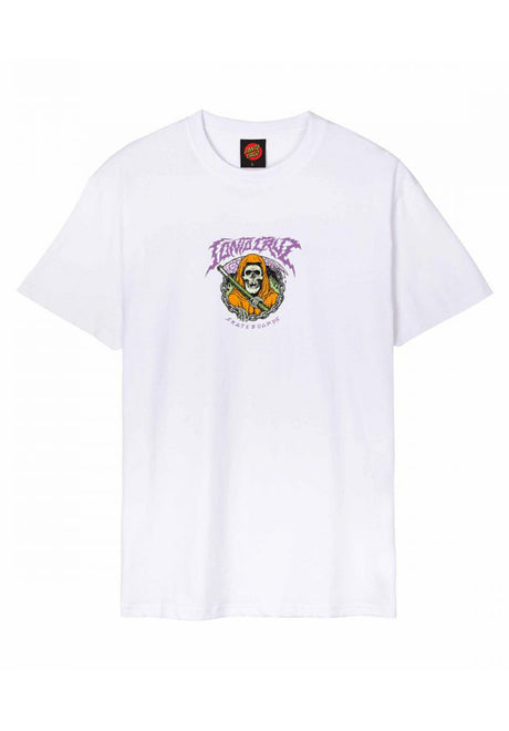 Santa-Cruz Out Of Time Front T-Shirt white – Vorderansicht