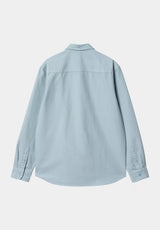 Bolton frostedblue-garmentdyed Rueckenansicht