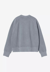 W' Torion Sweat office-bluegrind-wash Rueckenansicht