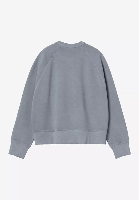 W' Torion Sweat office-bluegrind-wash Rueckenansicht