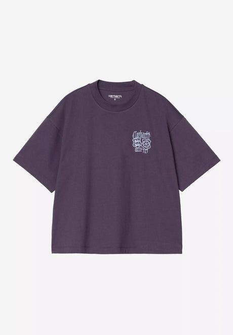 Carhartt WIP W' S/S Signet T-Shirt lokers-blue – Vorderansicht