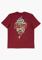 Golden Dragon Tee burgundy Vorderansicht