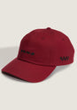 Check Side Curved Bill Jockey bordeaux Vorderansicht