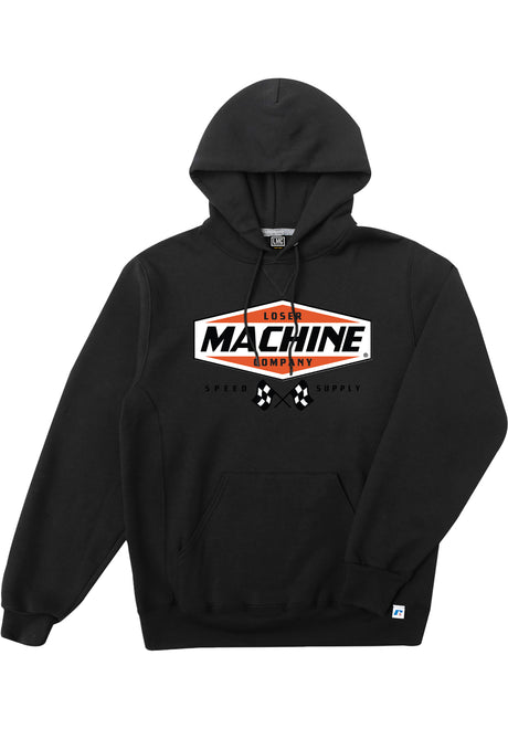 Loser-Machine Overdrive Hoodie black – Vorderansicht