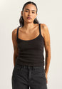 Kiki Cami Tank black Vorderansicht