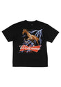 King of Fears Boxy Garment-Dyed black Vorderansicht