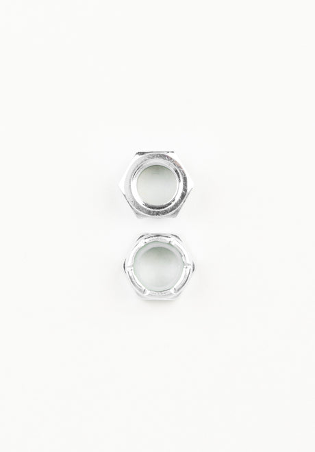 Kingpin Nuts Set of 2 silver Vorderansicht