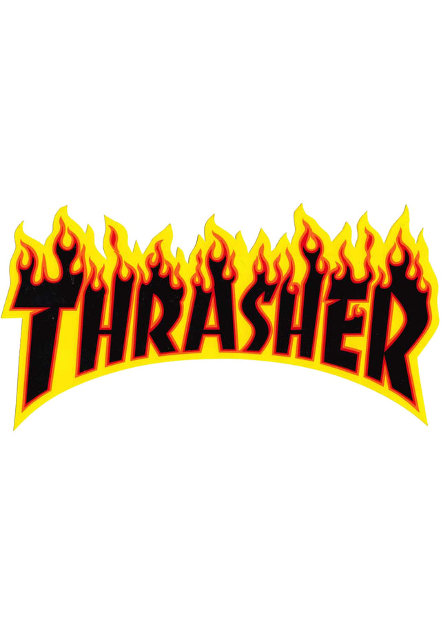 Flame Sticker Medium 6 black Vorderansicht