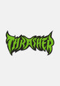Metal Sticker black-green Vorderansicht