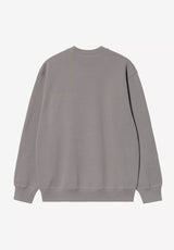 Carhartt Sweatshirt shadygrey-darknavy Rueckenansicht