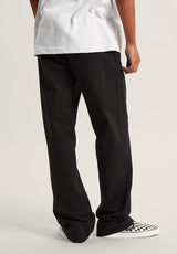 Authentic Chino Straight Pant black Vorderansicht